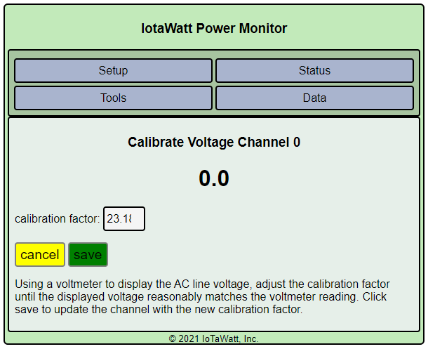 IotaWatt Calibration